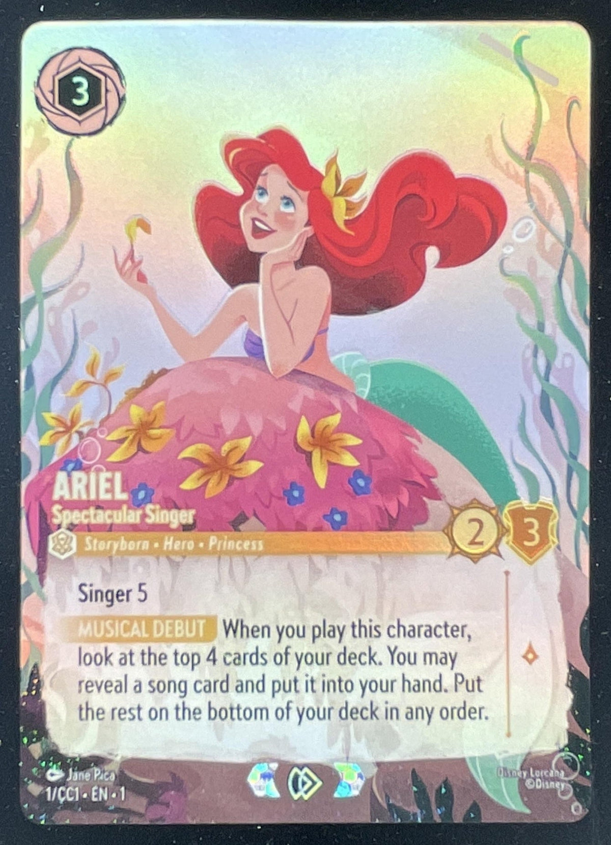 Disney Lorcana Ariel - Spectacular Singer - Disney Lorcana Promo Cards DLPC product image 1, provided for visual reference