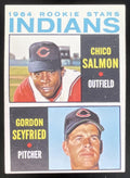 1964 Topps #499 Indians 1964 Rookie Stars Chico Salmon Gordon Seyfried RC product image 1, provided for visual reference and