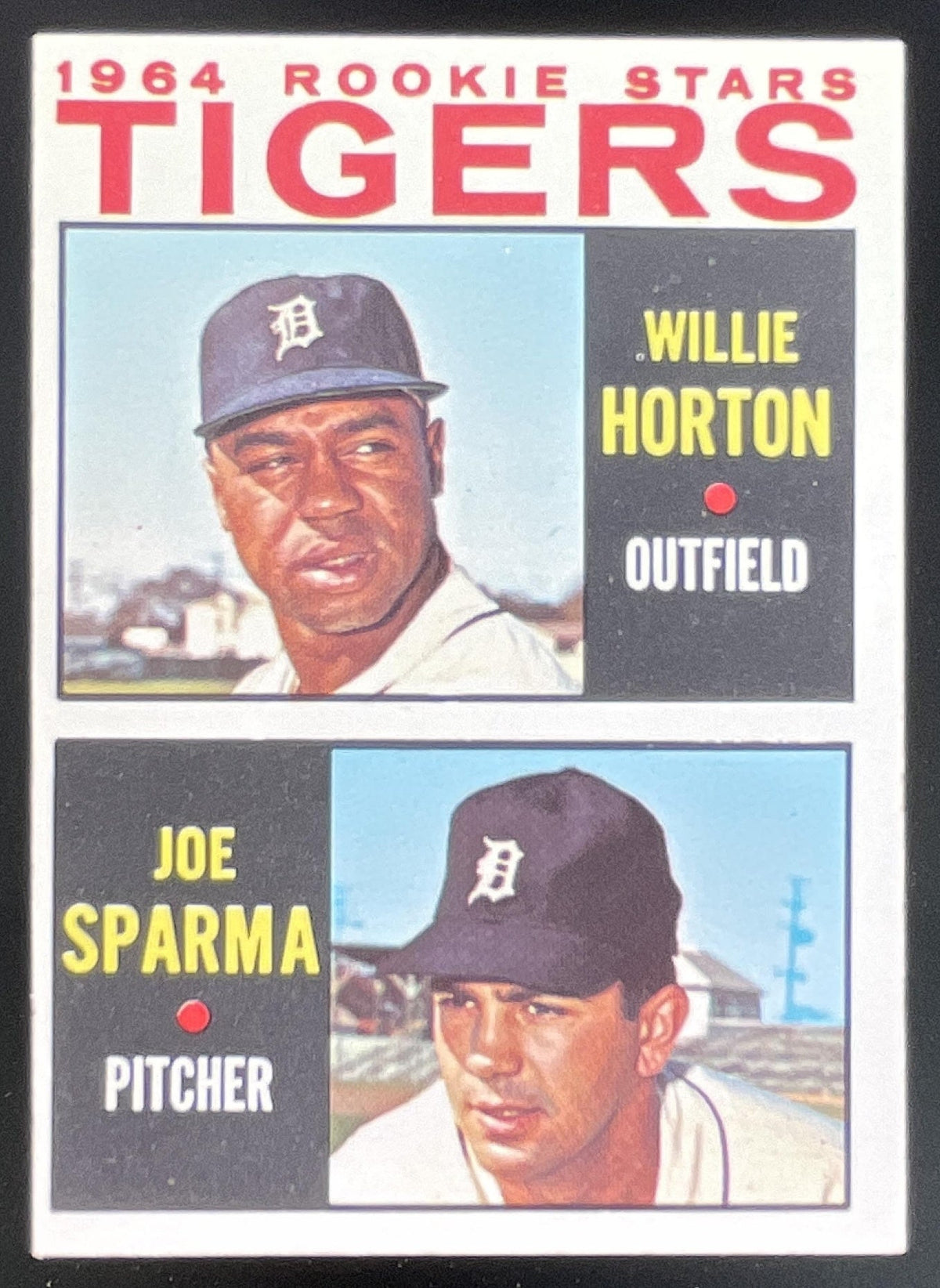 1964 Topps #512 Tigers 1964 Rookie Stars Willie Horton Joe Sparma RC product image 1, provided for visual reference and