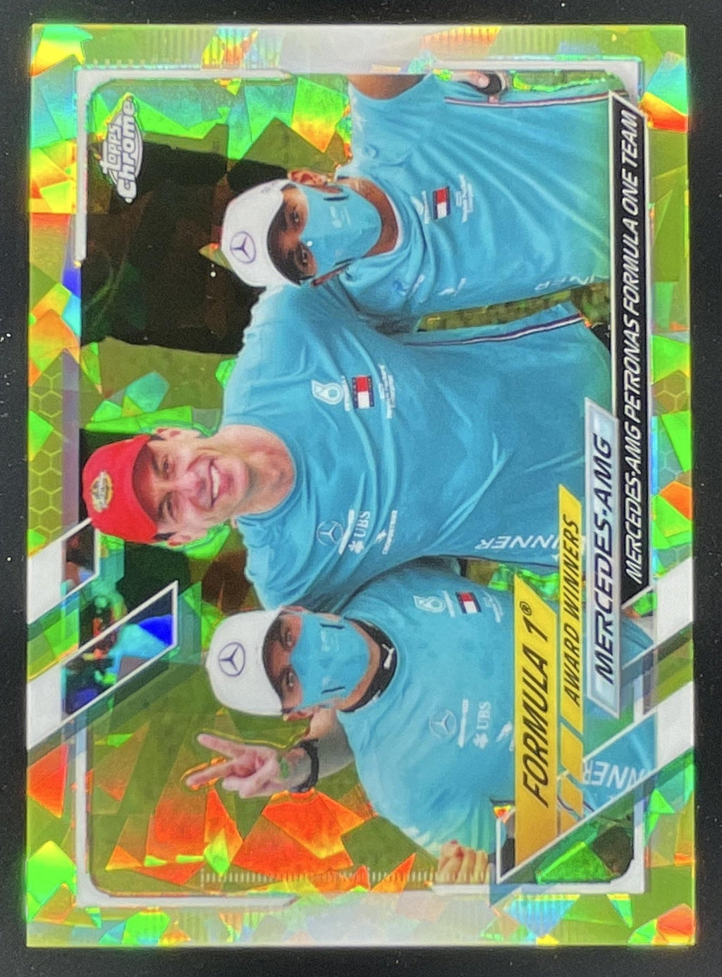 2021 Topps Formula 1 Sapphire Yellow #172 Mercedes-AMG /199 product image 1, provided for visual reference and product