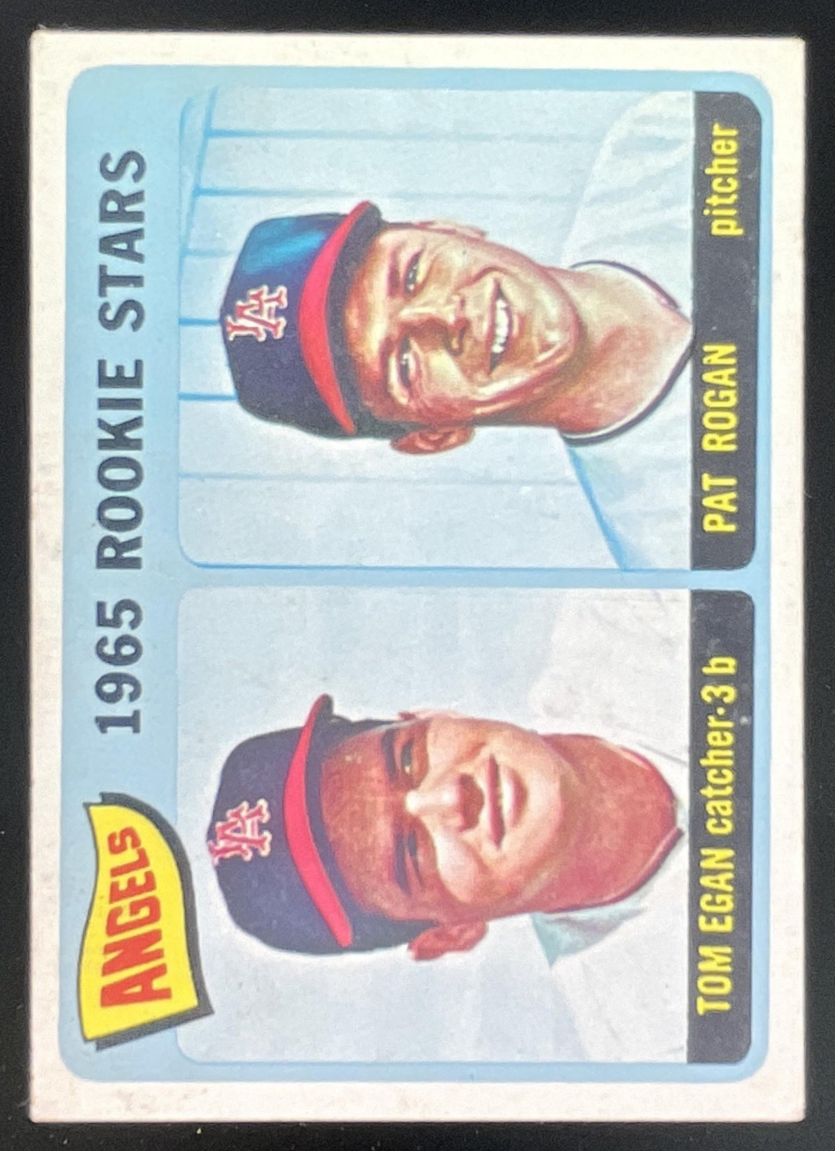1965 Topps #486 Angels 1965 Rookie Stars Tom Egan Pat Rogan RS, RC product image 1, provided for visual reference and