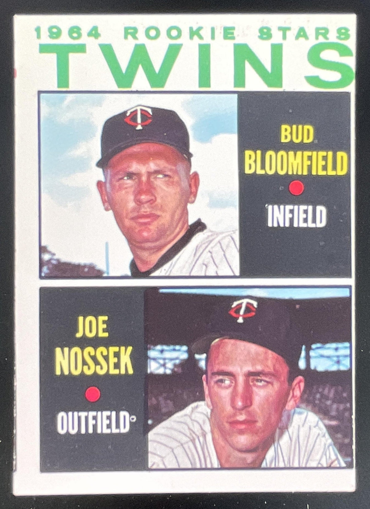 1964 Topps #532 Twins 1964 Rookie Stars Bud Bloomfield Joe Nossek UER RC product image 1, provided for visual reference and