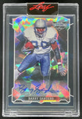 2022 Leaf Vibrance Navy Blue Crystal #BA-BS1 Barry Sanders Auto product image 1, provided for visual reference and product