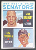 1964 Topps #167 Senators 1964 Rookie Stars Mike Brumley Lou Piniella RC product image 1, provided for visual reference and