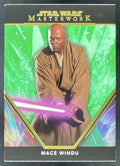 2024 Topps Star Wars Masterwork Green #41 Mace Windu /99 product image 1, provided for visual reference and product detail