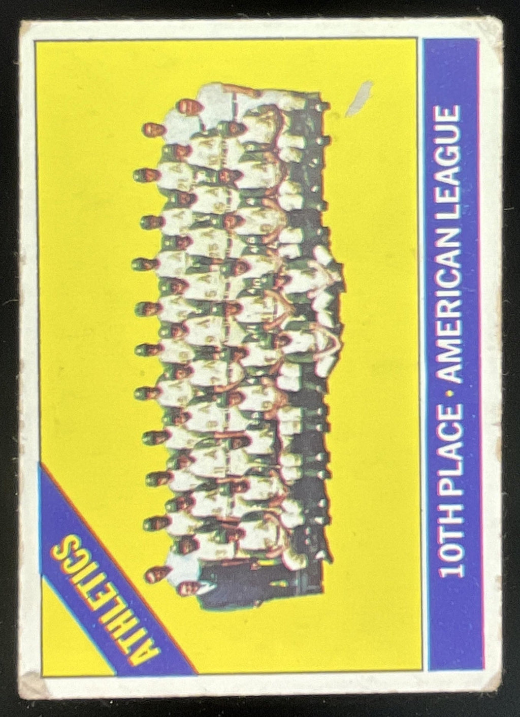 1966 Topps #492 Kansas City Athletics product image 1, provided for visual reference and product detail review