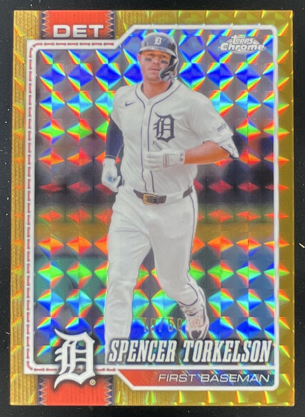 2026 Topps Chrome Gold Geometric Refractor #289 Spencer Torkelson /50 product image 1, provided for visual reference and