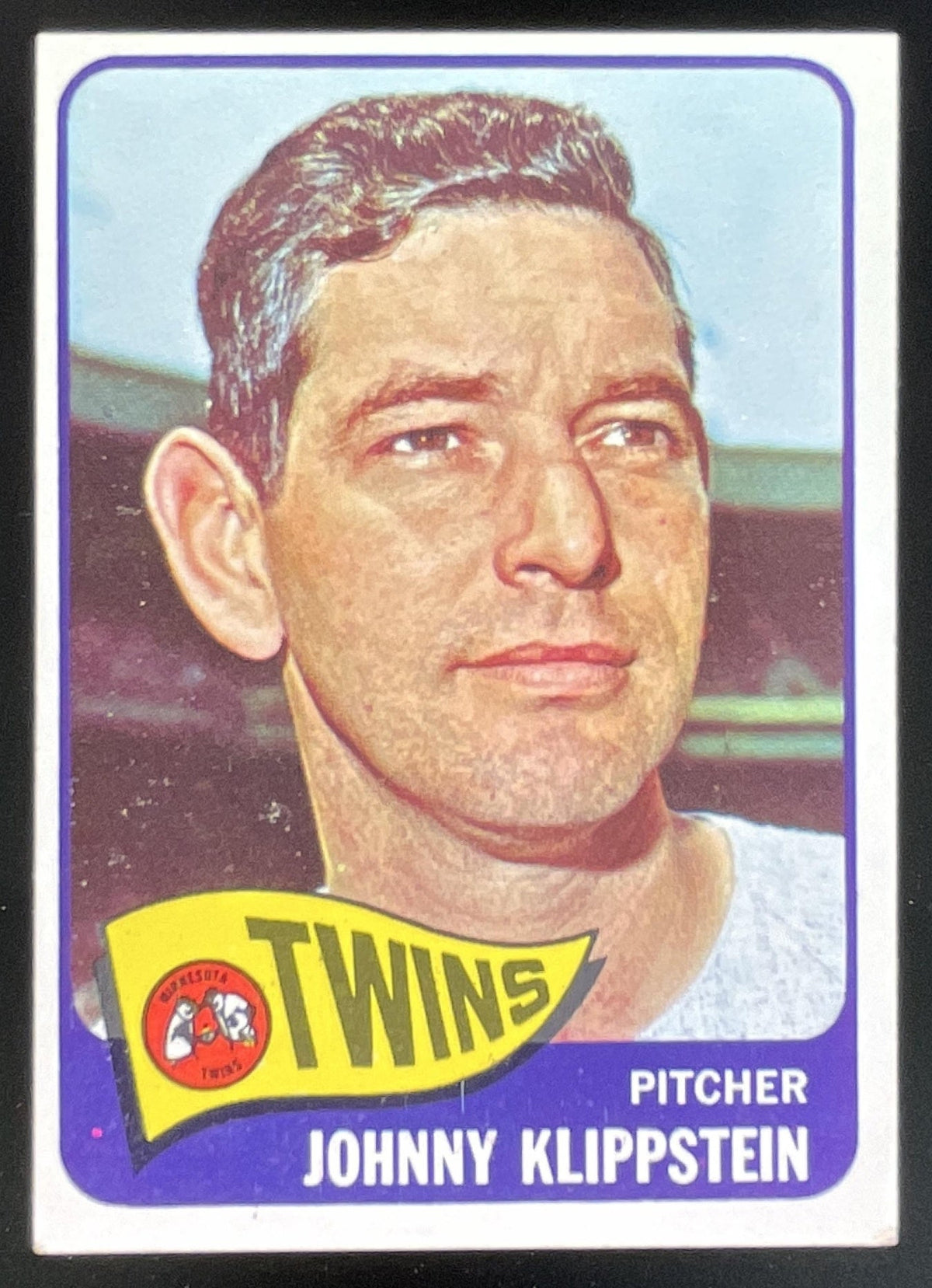 1965 Topps #384 Johnny Klippstein product image 1, provided for visual reference and product detail review