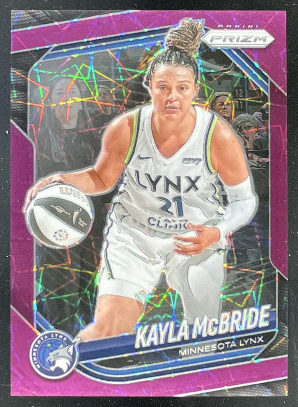 2025 Panini WNBA Prizm Purple Velocity Prizm #45 Kayla McBride /59 product image 1, provided for visual reference and