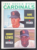 1964 Topps #479 Cardinals 1964 Rookie Stars Dave Bakenhaster Johnny Lewis RC product image 1, provided for visual reference