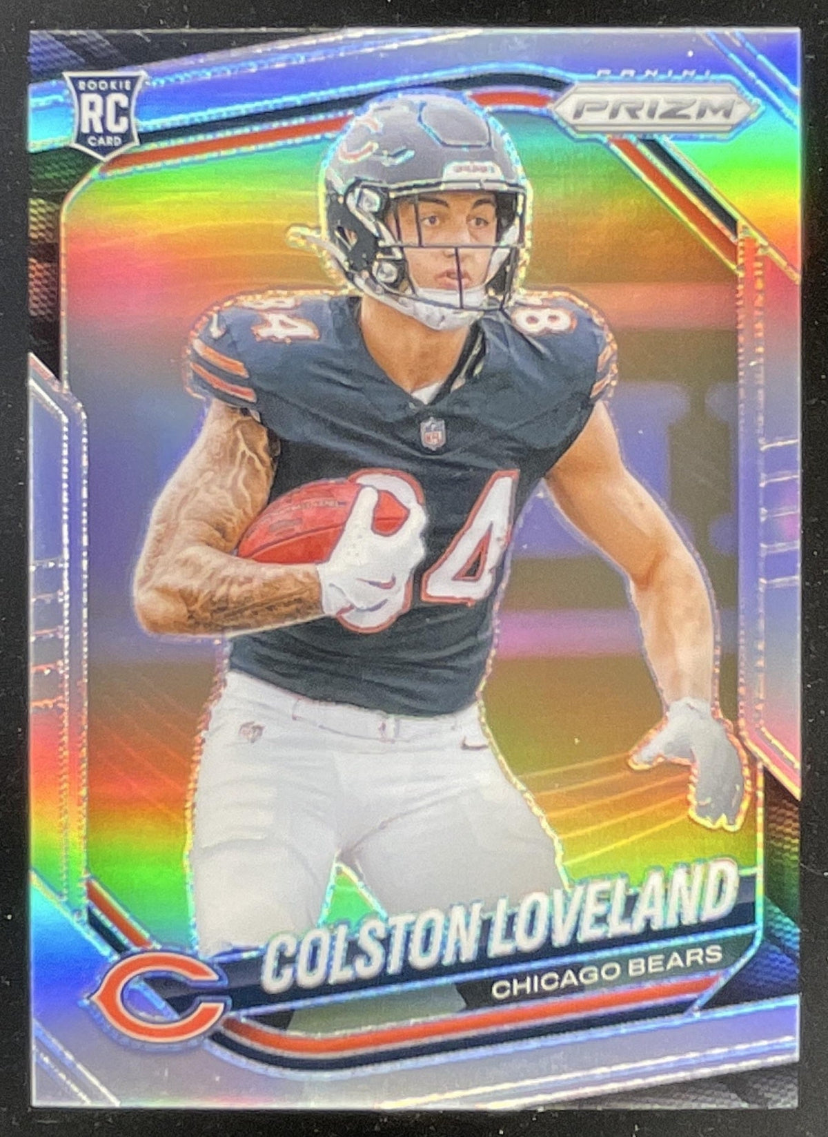 2025 Panini Prizm Silver Prizm #319 Colston Loveland RC product image 1, provided for visual reference and product detail