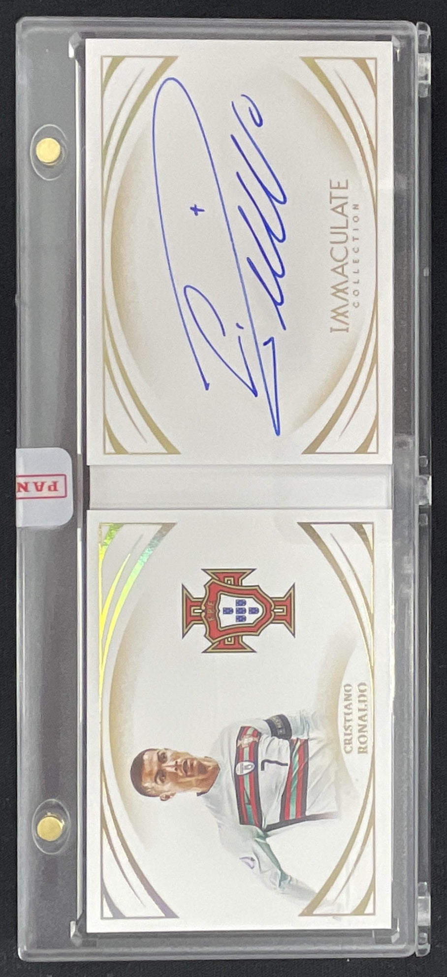 2021 Immaculate Collection Autograph Booklet #AB-CR7 Cristiano Ronaldo /99 product image 1, provided for visual reference