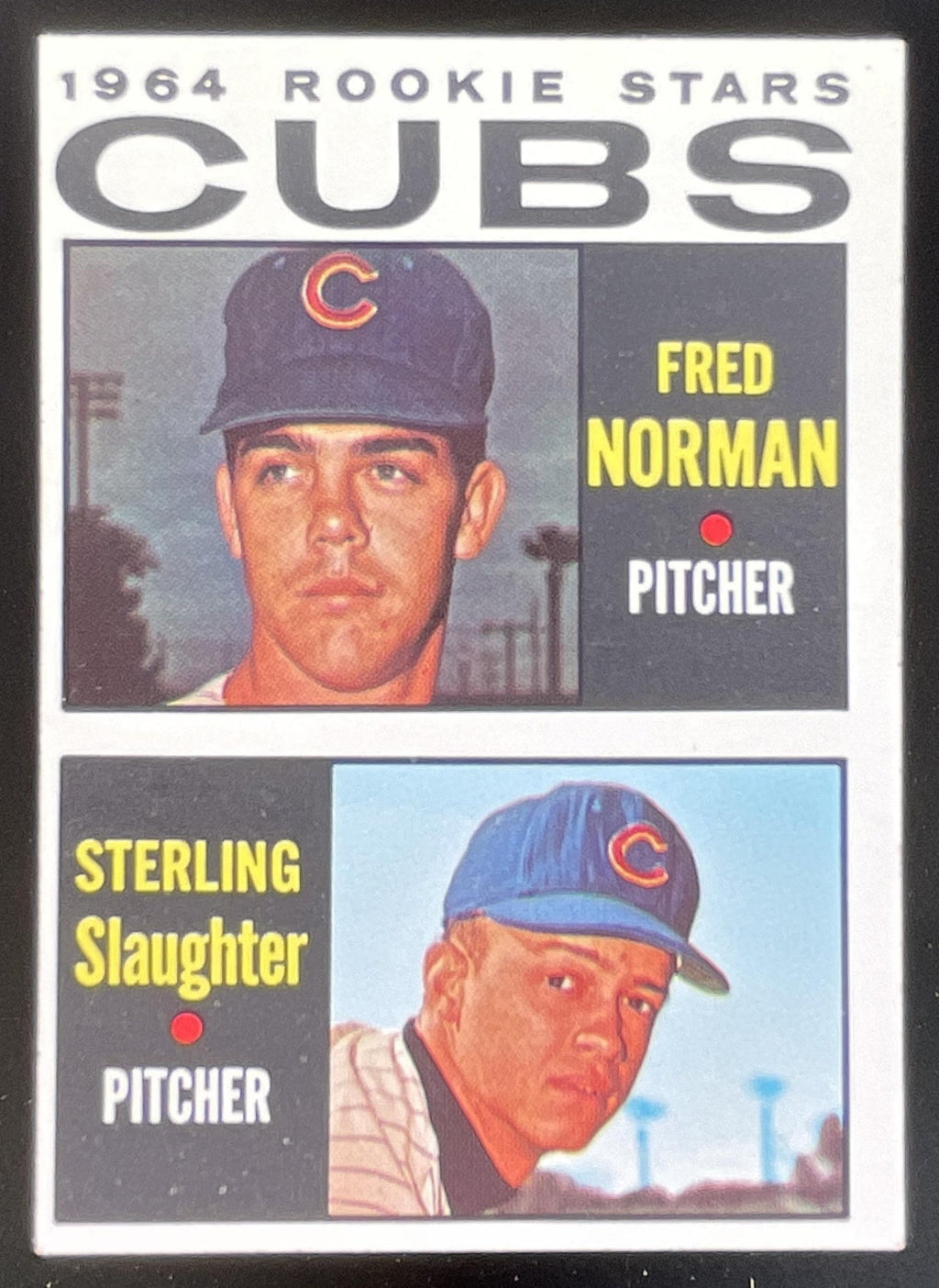 1964 Topps #469 Cubs 1964 Rookie Stars Fred Norman Sterling Slaughter RC product image 1, provided for visual reference and
