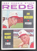 1964 Topps #524 Reds 1964 Rookie Stars Jim Dickson Bobby Klaus RC product image 1, provided for visual reference and product