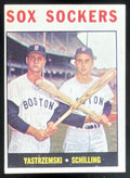 1964 Topps #182 Sox Sockers Carl Yastrzemski Chuck Schilling C product image 1, provided for visual reference and product