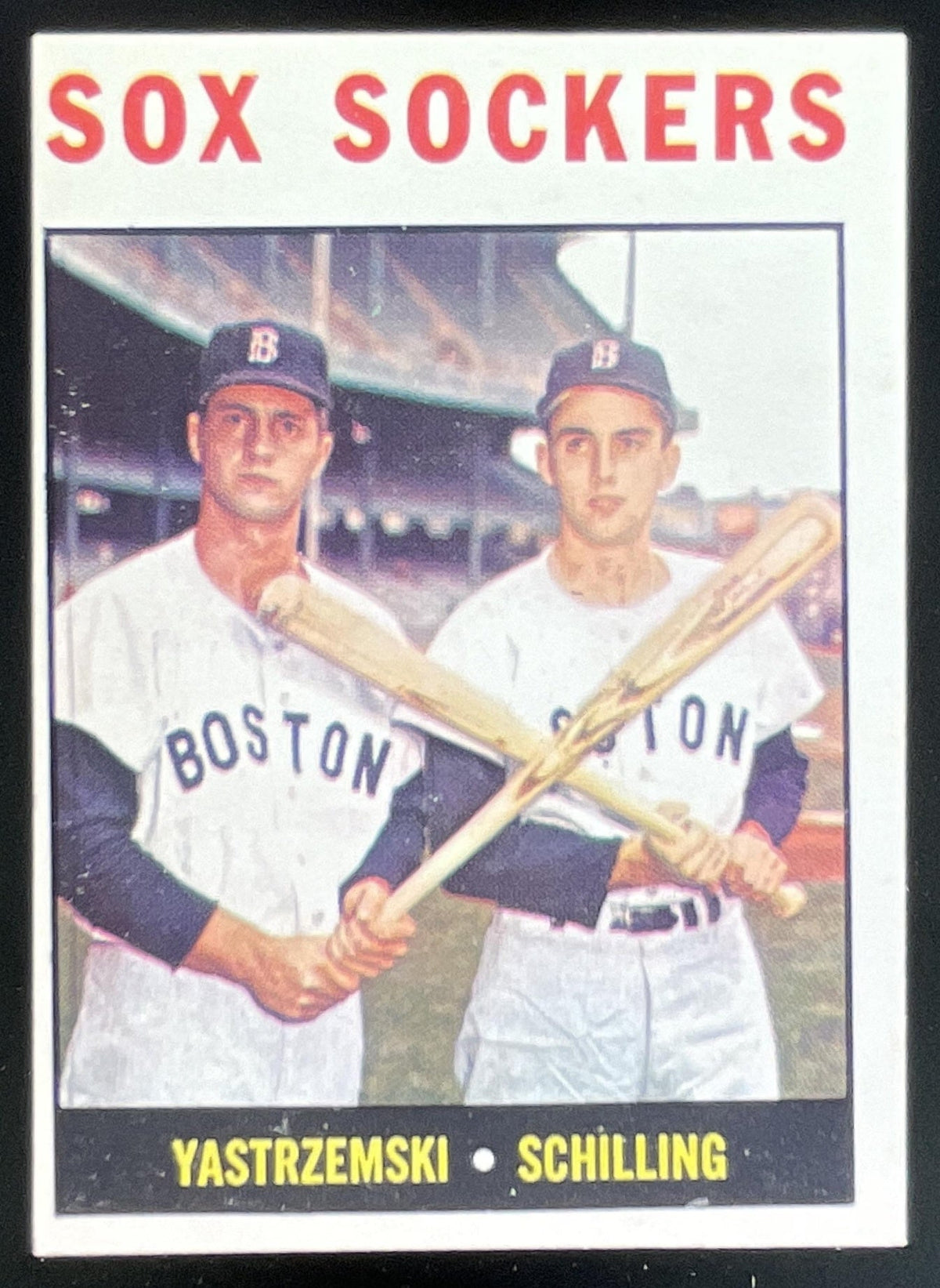 1964 Topps #182 Sox Sockers Carl Yastrzemski Chuck Schilling C product image 1, provided for visual reference and product
