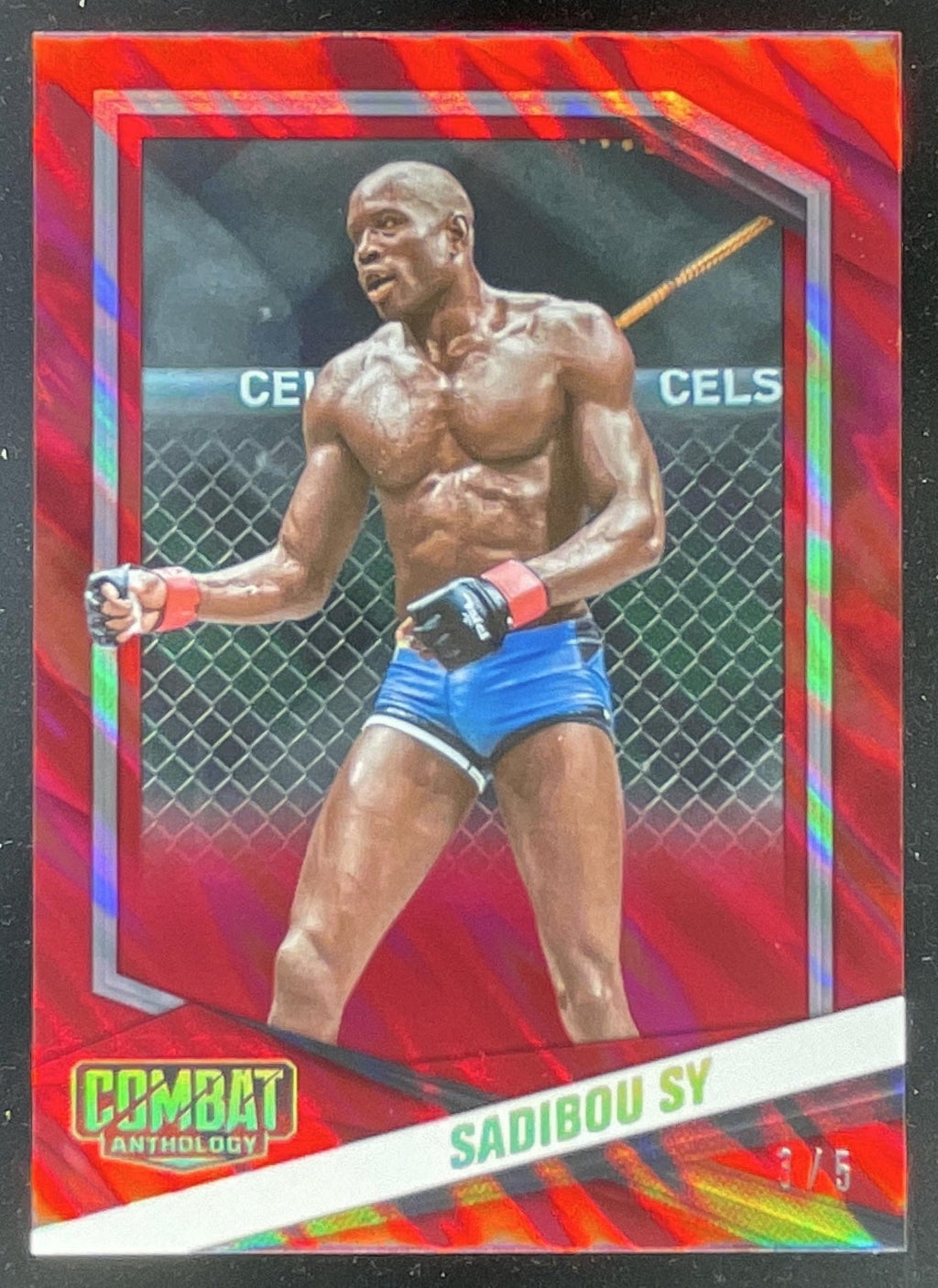 2025 Panini Combat Anthology Crimson Mask #44 Sadibou Sy /5 product image 1, provided for visual reference and product