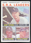 1964 Topps #2 Gary Peters Juan Pizarro Camilo Pascual League Leaders product image 1, provided for visual reference and