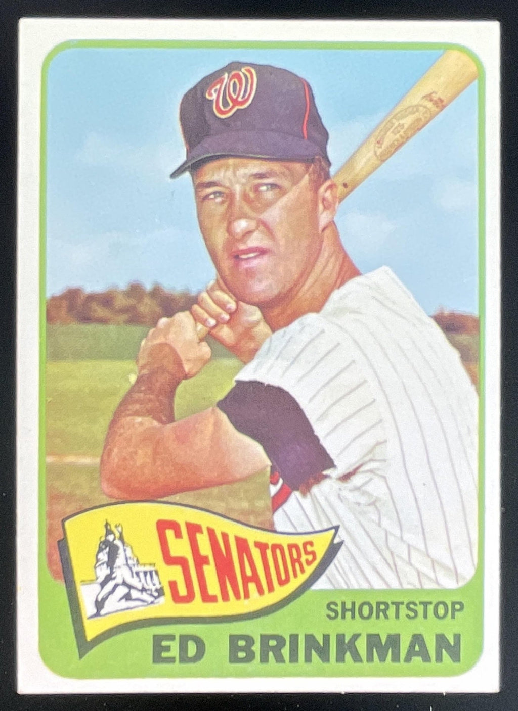 1965 Topps #417 Ed Brinkman product image 1, provided for visual reference and product detail review