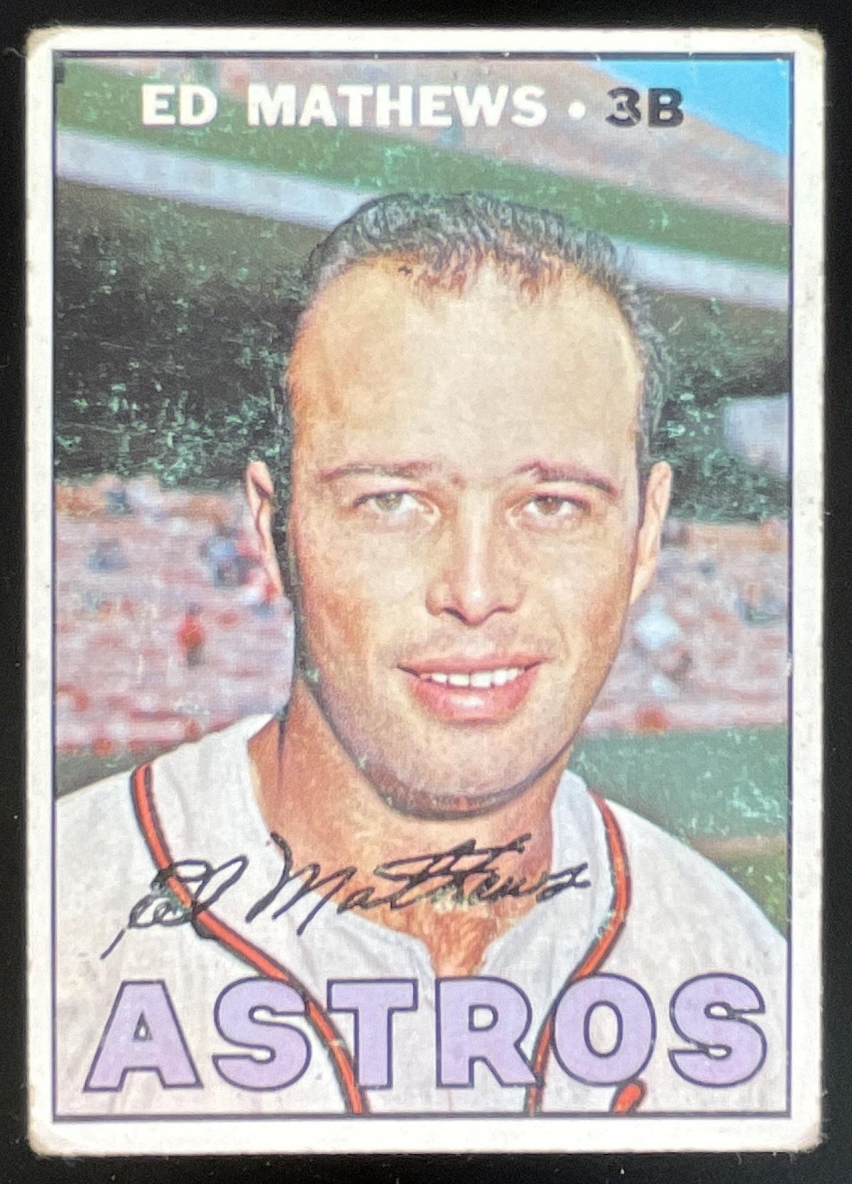 1967 Topps #166 Ed Mathews product image 1, provided for visual reference and product detail review