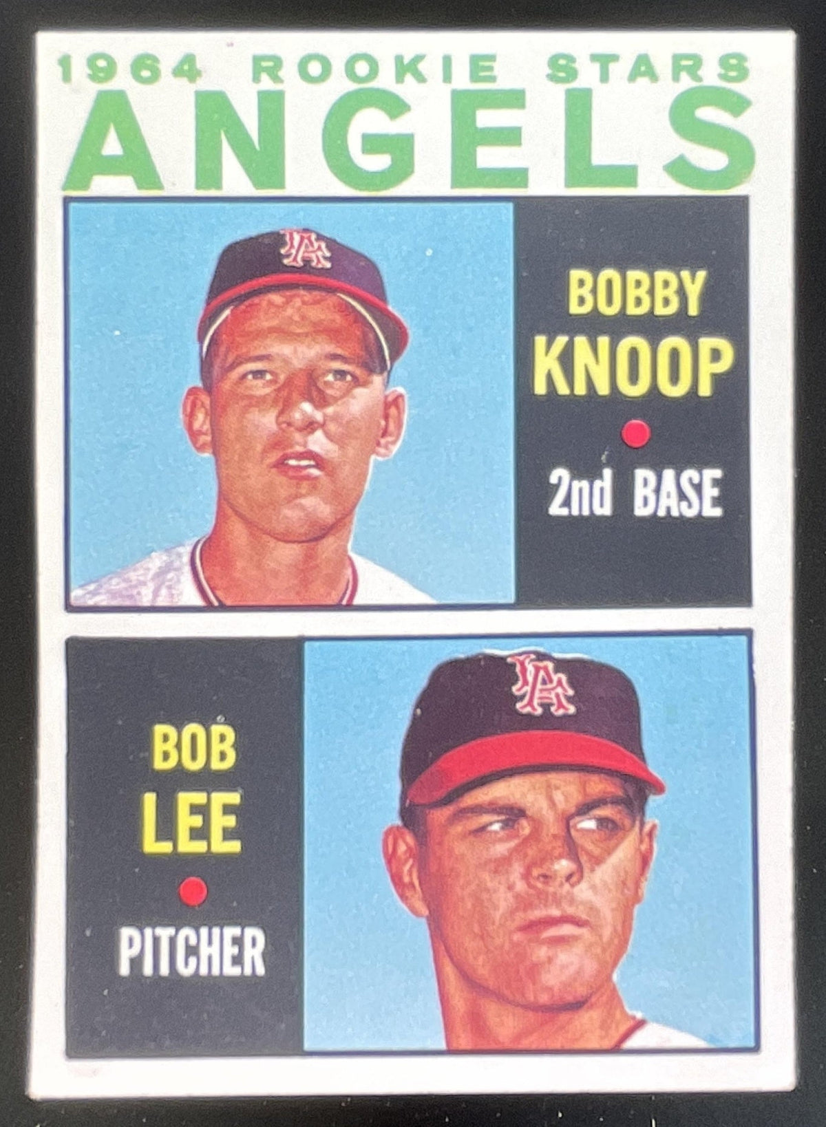 1964 Topps #502 Angels 1964 Rookie Stars Bobby Knoop Bob Lee RC product image 1, provided for visual reference and product