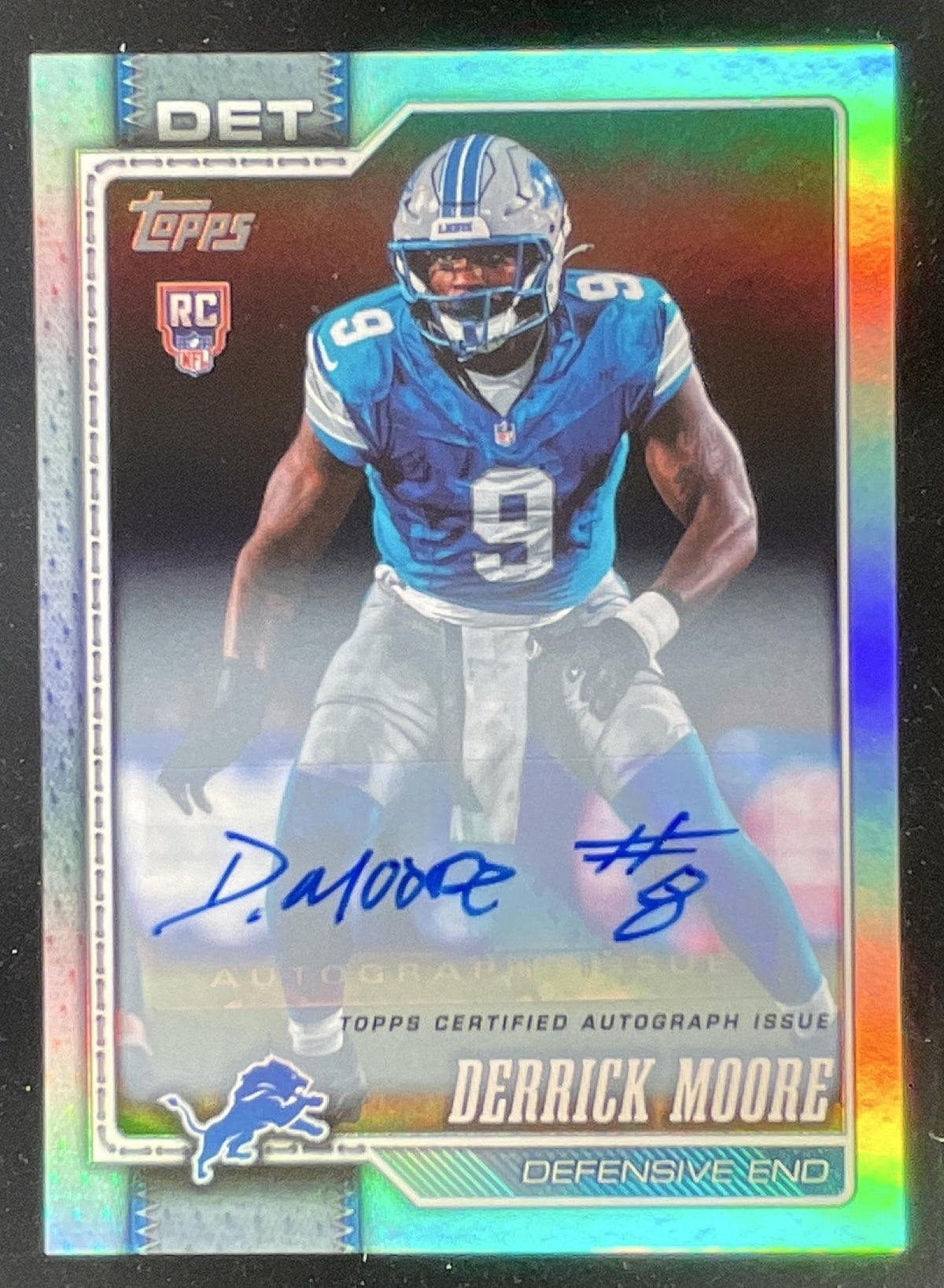 2026 Topps Real One Autograph #317 Derrick Moore RC SSP Auto product image 1, provided for visual reference and product