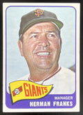 1965 Topps #32 Herman Franks product image 1, provided for visual reference and product detail review