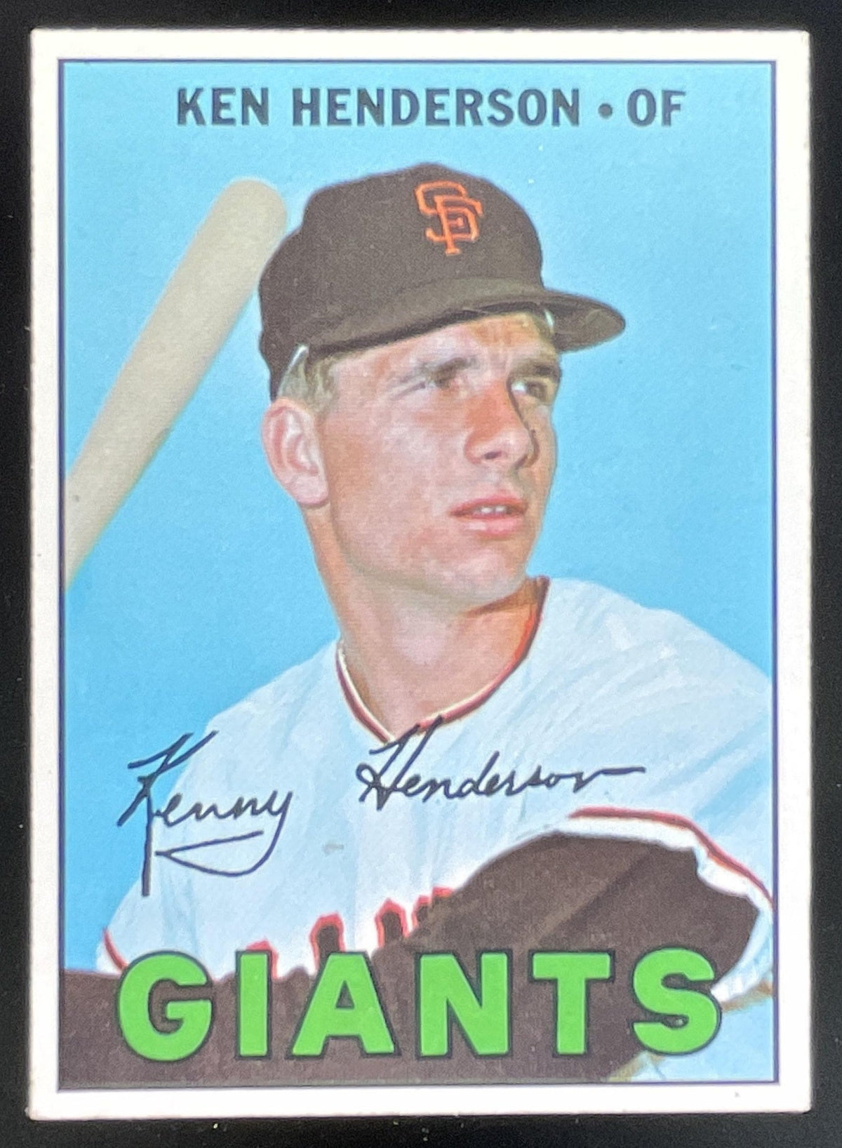 1967 Topps #383 Ken Henderson product image 1, provided for visual reference and product detail review