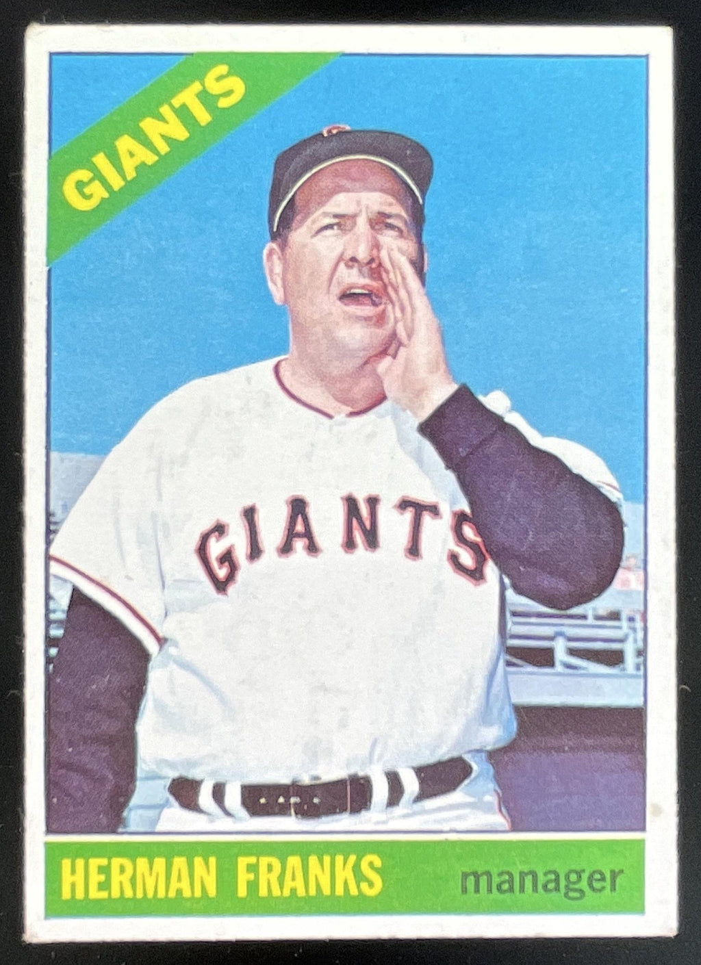 1966 Topps #537 Herman Franks product image 1, provided for visual reference and product detail review