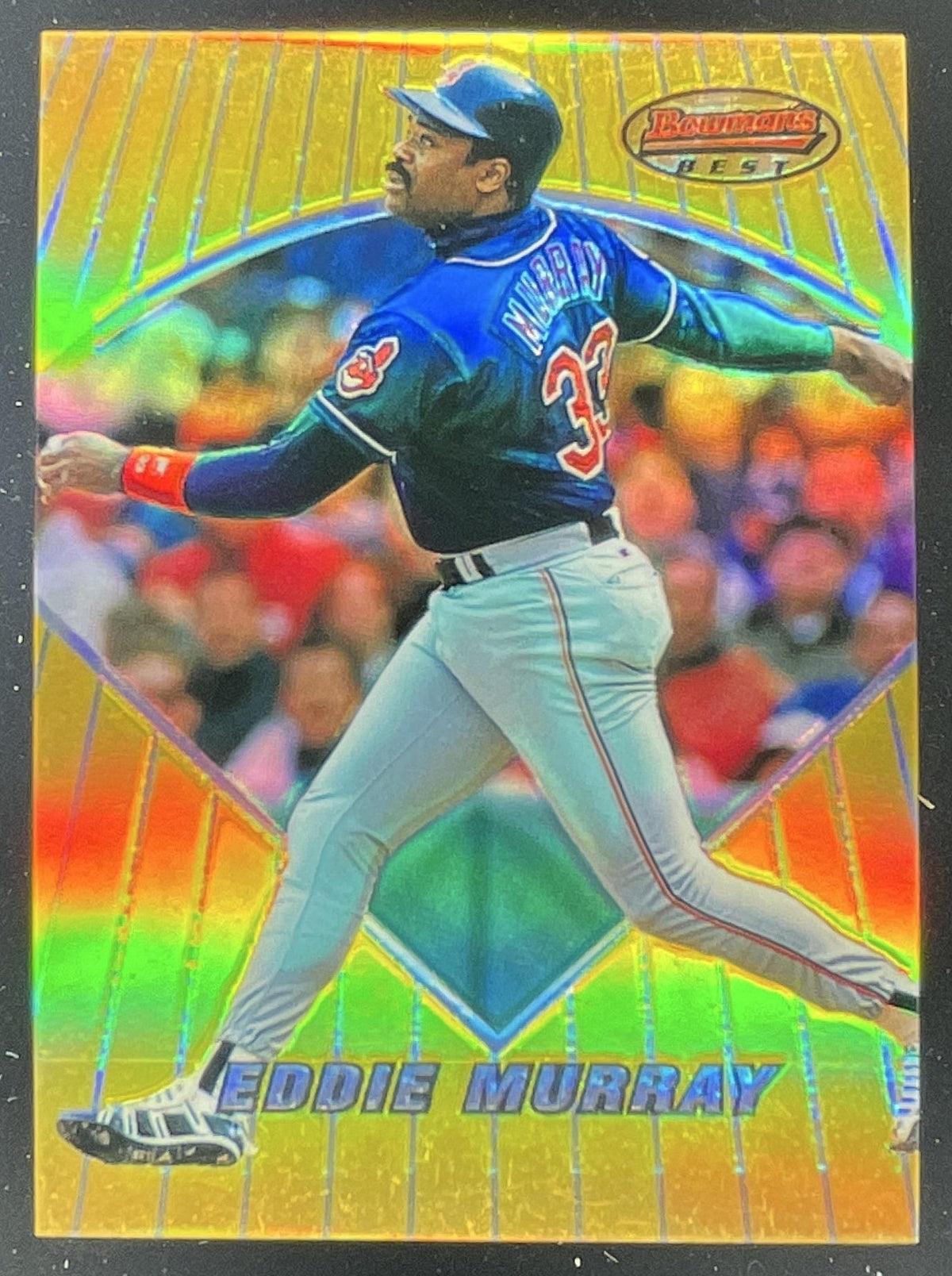 1996 Bowman's Best Refractors #42 Eddie Murray product image 1, provided for visual reference and product detail review