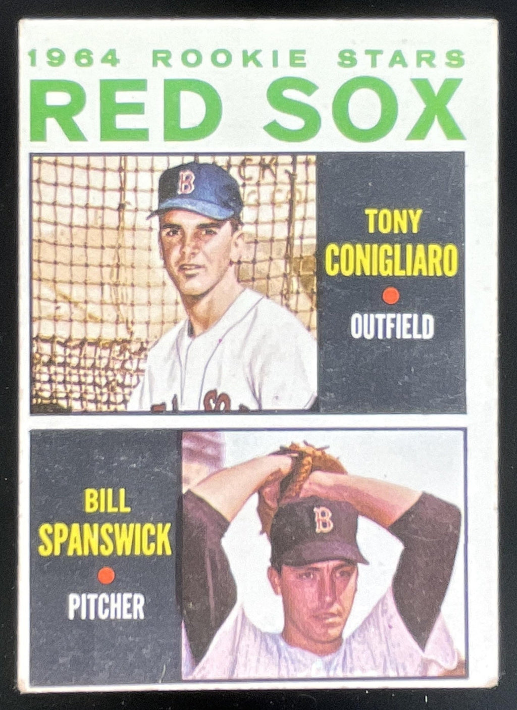 1964 Topps #287 Red Sox 1964 Rookie Stars Tony Conigliaro Bill Spanswick RC product image 1, provided for visual reference