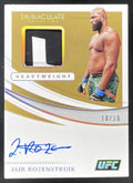 2021 Immaculate Collection UFC Memorabilia Gold #MAJRZ Jair Rozenstruik Auto /10 product image 1, provided for visual
