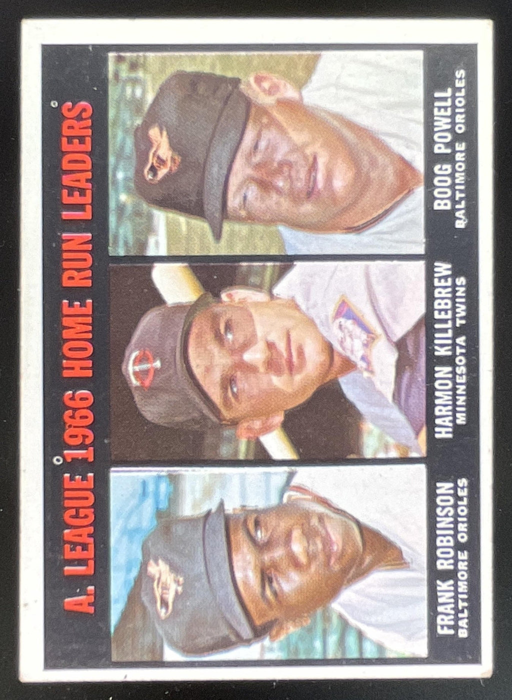 1967 Topps #243 American League Frank Robinson Harmon Killebrew Boog Powell product image 1, provided for visual reference