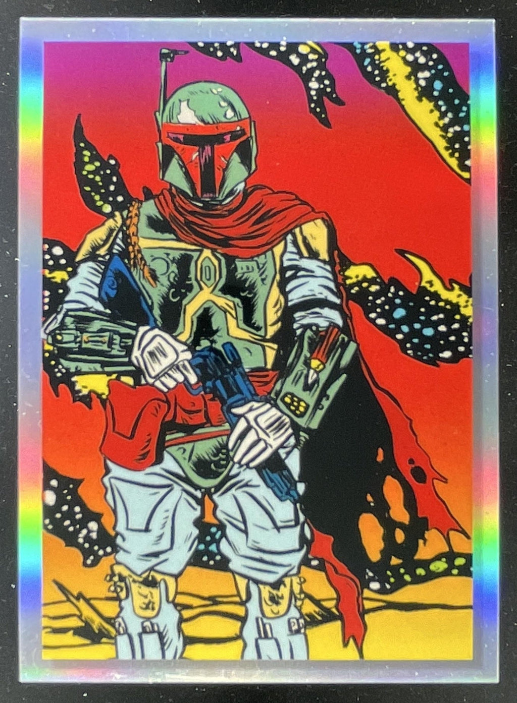 2023 Topps Chrome Star Wars Galaxy Darth Vader's Bounty Hunters #DVBH1 Boba Fett product image 1, provided for visual
