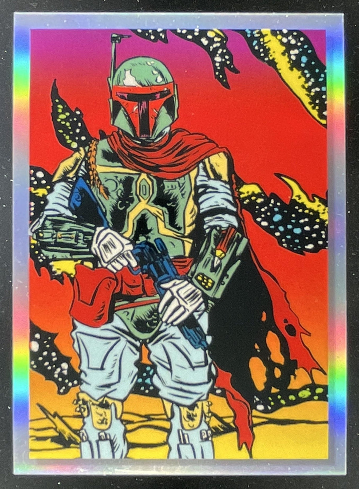 2023 Topps Chrome Star Wars Galaxy Darth Vader's Bounty Hunters #DVBH1 Boba Fett product image 1, provided for visual