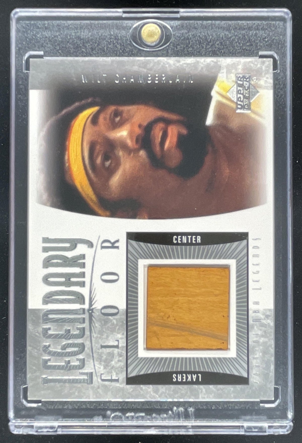 2000-01 Upper Deck Legends Legendary Floor #WC-F Wilt Chamberlain MEM product image 1, provided for visual reference and