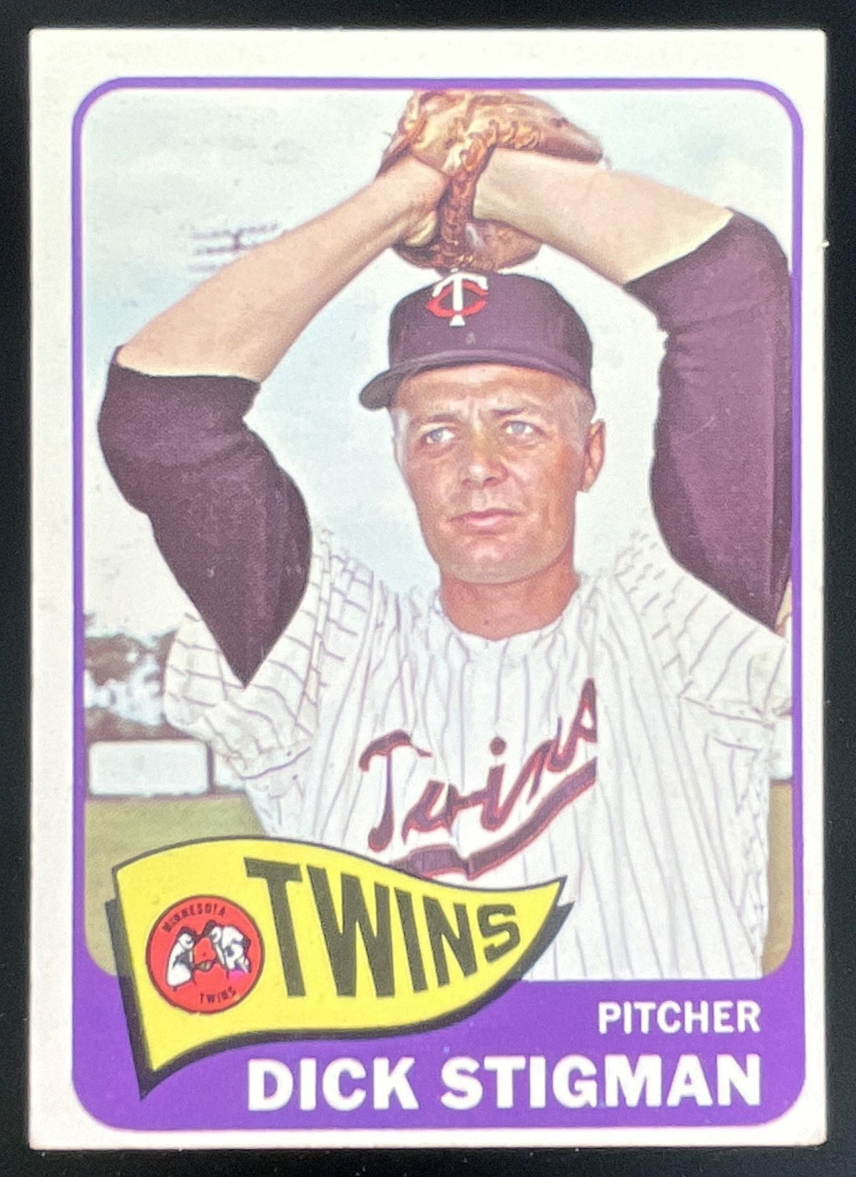 1965 Topps #548 Dick Stigman product image 1, provided for visual reference and product detail review