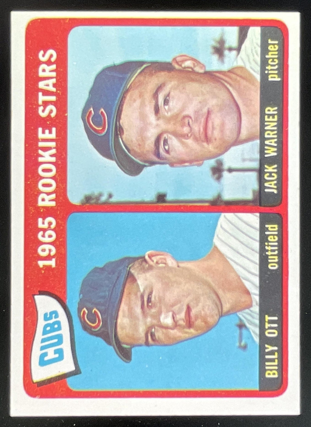 1965 Topps #354 Cubs 1965 Rookie Stars Billy Ott Jack Warner RS, RC product image 1, provided for visual reference and