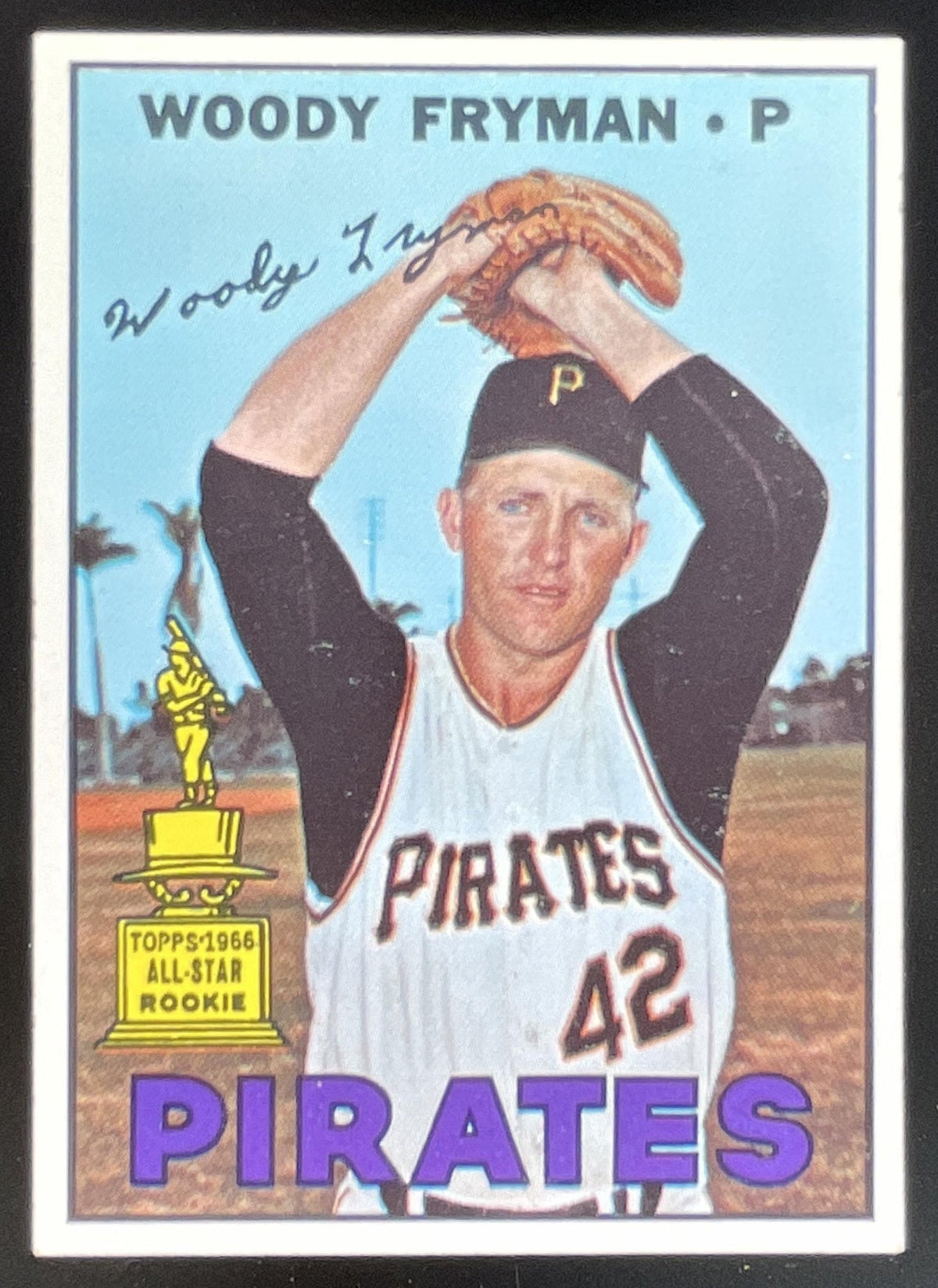 1967 Topps #221 Woody Fryman product image 1, provided for visual reference and product detail review