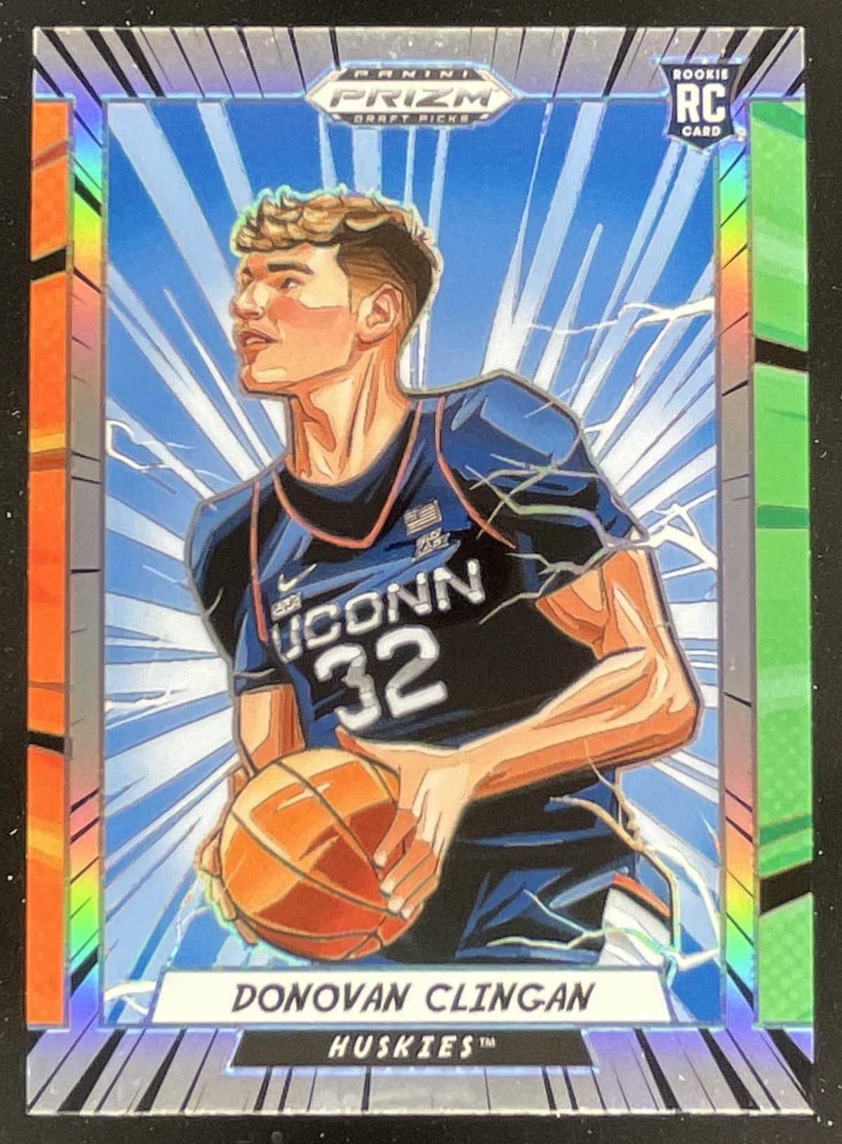 2024 Panini Prizm Draft Picks Collegiate Manga #4 Donovan Clingan RC product image 1, provided for visual reference and