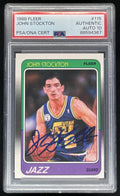 1988-89 Fleer #115 John Stockton RC Certified Authentic Auto PSA 10 product image 1, provided for visual reference and