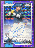 2026 Topps Chrome Purple Geometric #RA-MAC Maximo Acosta RC Auto /75 product image 1, provided for visual reference and