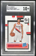 2022-23 Donruss Purple Press Proof #207 Shaedon Sharpe RC Rated /199 SGC 10 product image 1, provided for visual reference