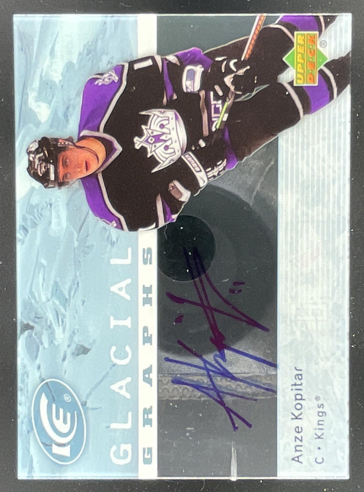 2007-08 Upper Deck Ice Glacial Graphs #GG-AK Anze Kopitar Autograph Auto product image 1, provided for visual reference and