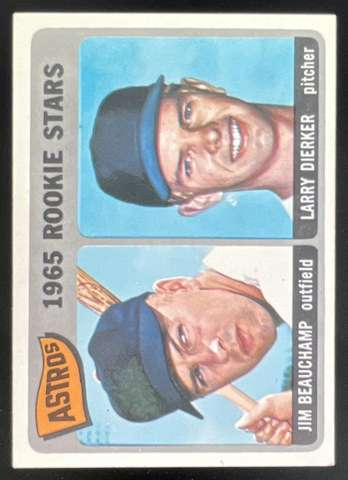 1965 Topps #409 Astros 1965 Rookie Stars Jim Beauchamp Larry Dierker RS, RC product image 1, provided for visual reference