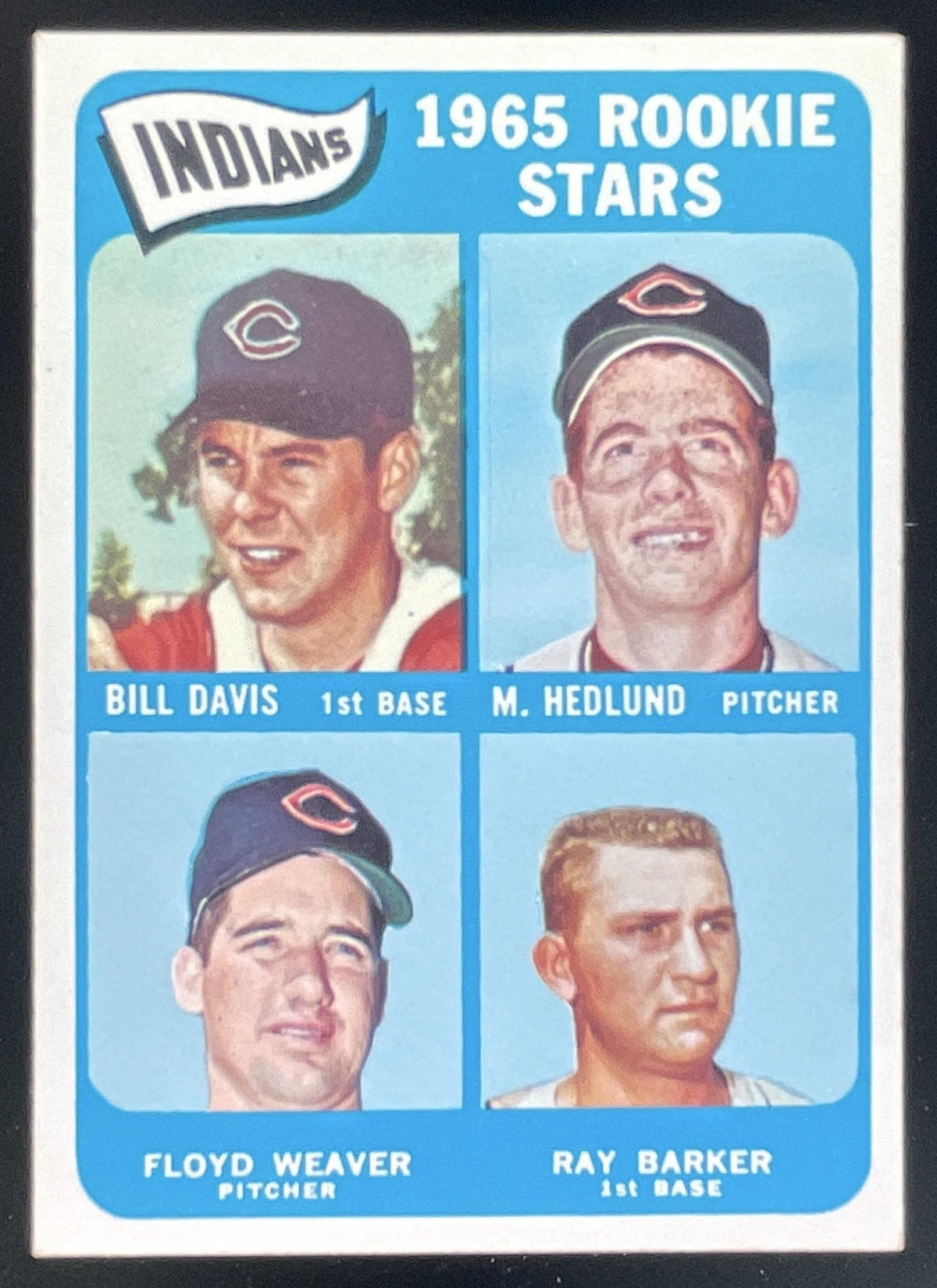 1965 Topps #546 Indians Bill Davis Mike Hedlund Floyd Weaver Ray Barker RS, RC product image 1, provided for visual