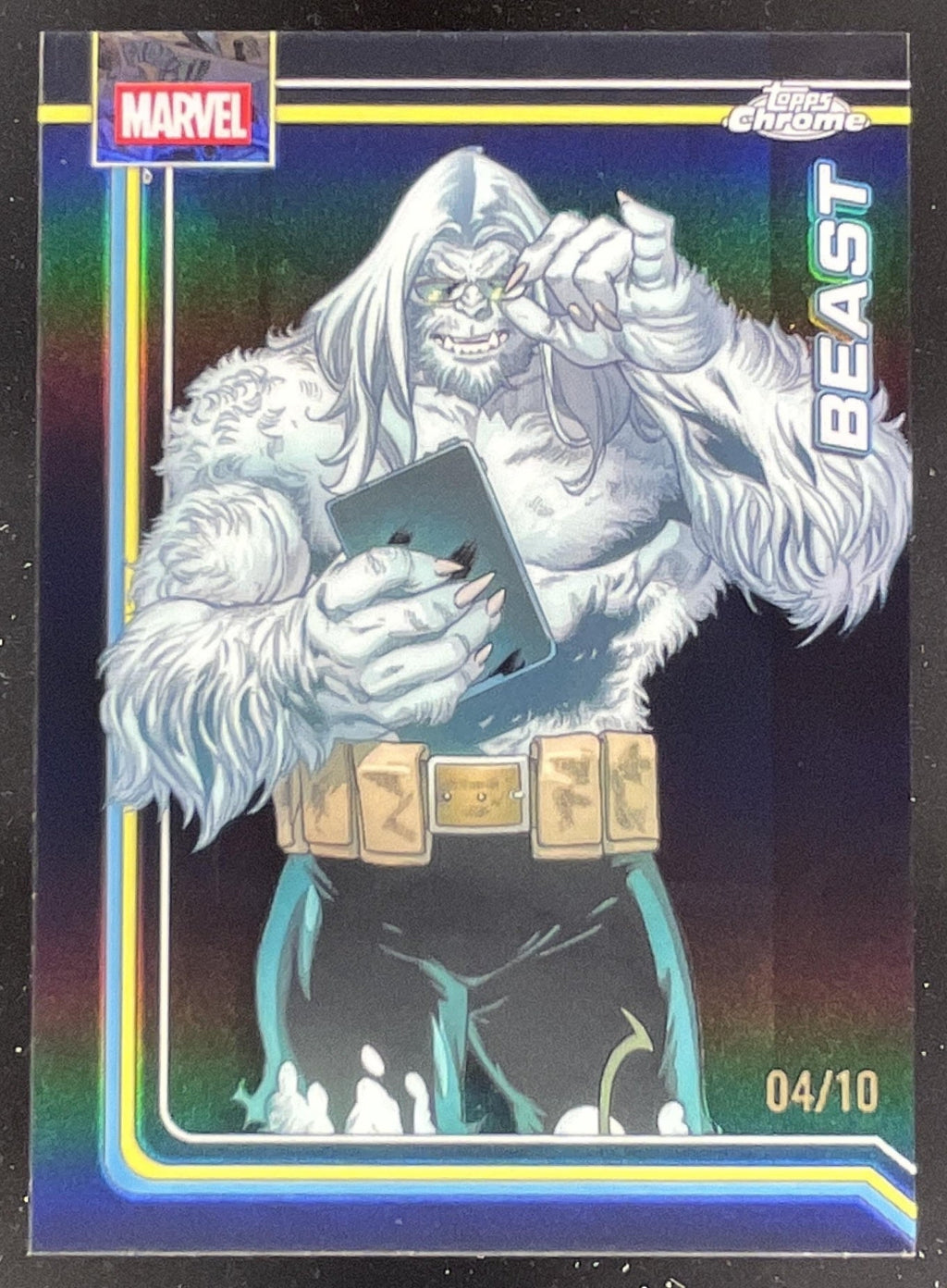 2026 Topps Chrome Marvel Comics Black Refractor #010 Beast /10 product image 1, provided for visual reference and product