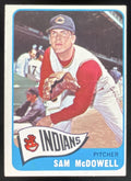 1965 Topps #76 Sam McDowell product image 1, provided for visual reference and product detail review