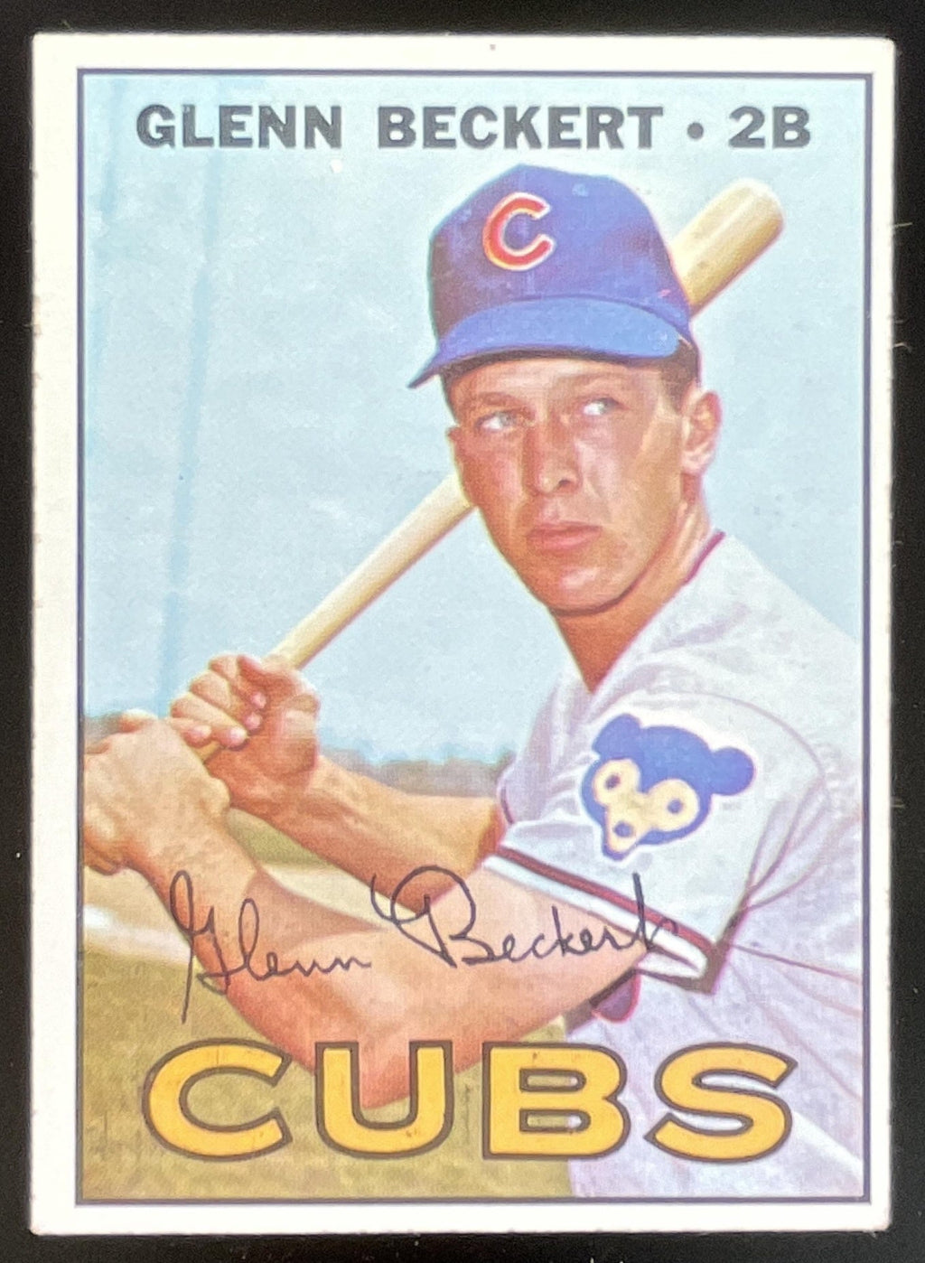1967 Topps #296 Glenn Beckert product image 1, provided for visual reference and product detail review