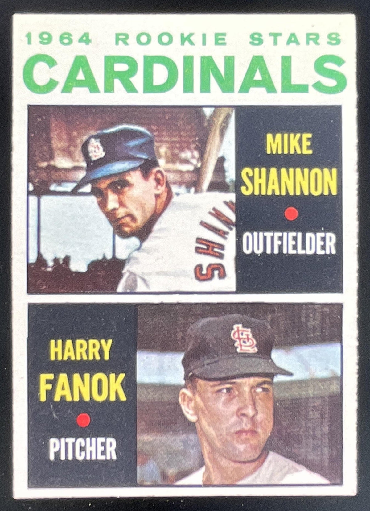 1964 Topps #262 Cardinals 1964 Rookie Stars Mike Shannon Harry Fanok RC product image 1, provided for visual reference and